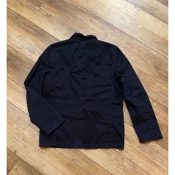 CALVIN KLEIN JEANS Navy Blue Utility Jacket Coat Sz Large - Picture 4 of 7